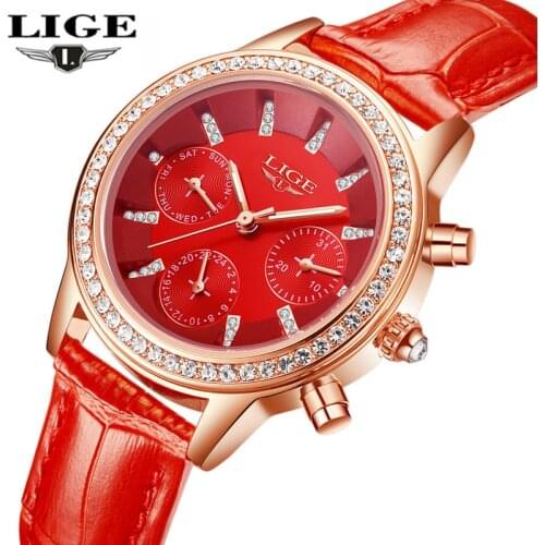 LIGE Women Watches Girl Casual Quartz Watch female Ladies watches Womens watches Women Clock relojes mujer 2020 Relogio feminino