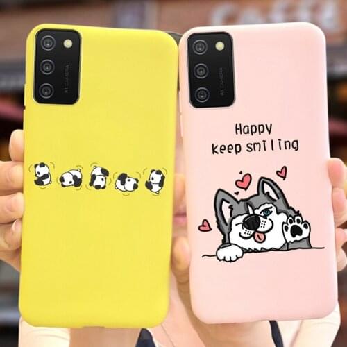 For Samsung Galaxy A03s Case A037F Cute Fashion Cartoon Cover For Samsung A03s A 03s SM-A037F Phone Cases Soft Slim Fundas Coque