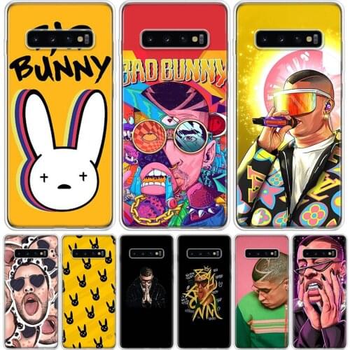 Bad Bunny Phone Case for Samsung Galaxy S10 S20 Ultra Note 10 9 8 S9 S8 S7 J4 J6 J8 Plus Lite + Popular Cover Capa Shell