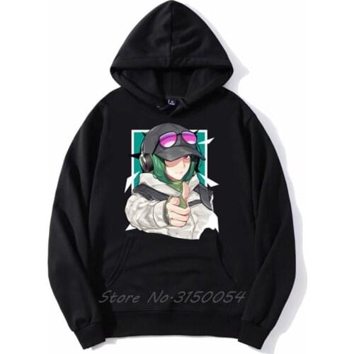 Ela R6S Rainbow Six Siege Men Hoodie Anime Hip Hop Men Unisex Hoodies Sweatshirt Harajuku Casual Funny Hooded Coats Jackets
