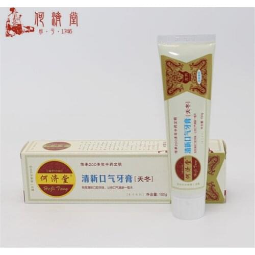 HeJiTang 100g Fresh Deodorant Toothpaste Remove Stains Halitosis Reduce Gum Problem Mouth Clean Whitening Dental Care