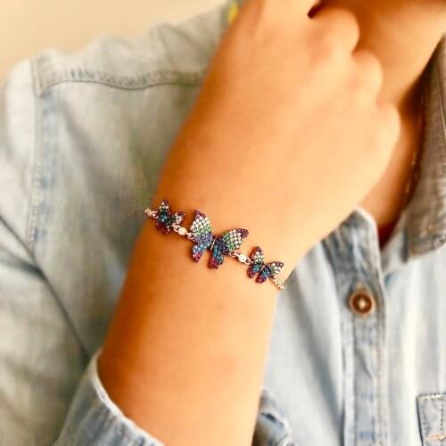 İnfinity Angel Dear diamond bracelet 925 Sterling Silver Elevator Wristband Women Girls Jewelry Accessories Handmade Bracelet