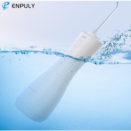 Xiaomi ENPULY Oral Irrigator 250ml Water Tank Electric Dental Water Jet 6 Mode IPX7 Waterproof Mini Portable Teeth Cleaner