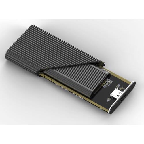 Blueendless SSD M2 PCIe NVMe/NGFF Type C to USB 3.1 Case 2.5' Aluminum External Storage Enclosure USB Hard Disk Caddy Box