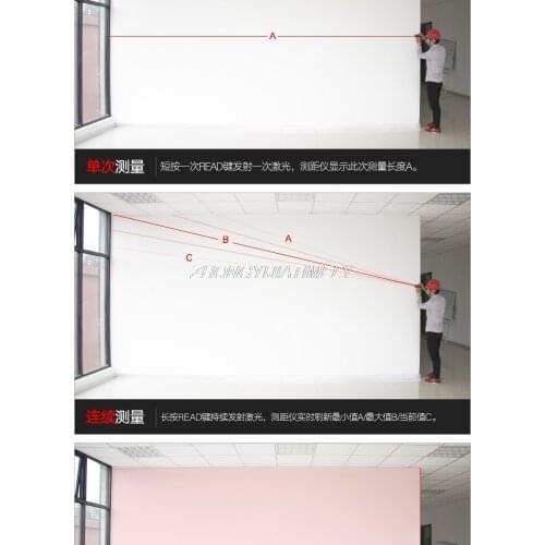 Laser range finder, high precision infrared measuring instrument, measuring tool, measuring house tool, electronic ruler