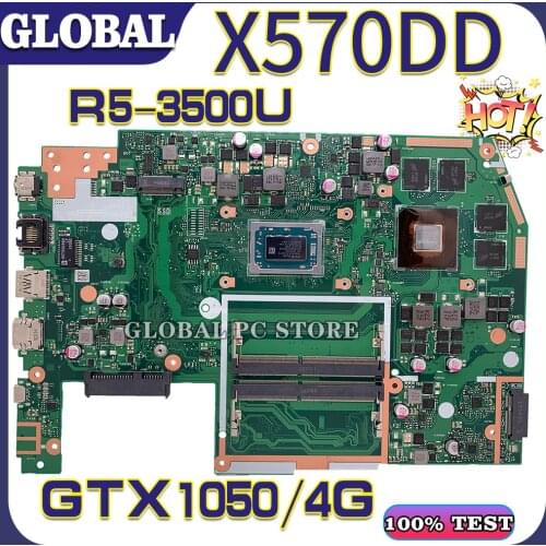 Motherboards X570 Laptop motherboard for ASUS UF YX570D YX570DD X570D X570DD 100% TEST original mainboard R5-3550U GTX1050