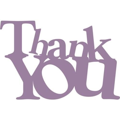 Metal Cutting Dies Thank You cut die for DIY Scrapbooking Crafts Cards Supplies Decoration new 2019 Embossing Die Cuts