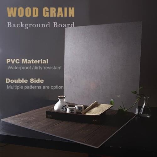 Marbling Photo Backgrounds Wood Grain PVC Backdrop Board Durable Waterproof Realistic Photo for Product Photography Photo Studio