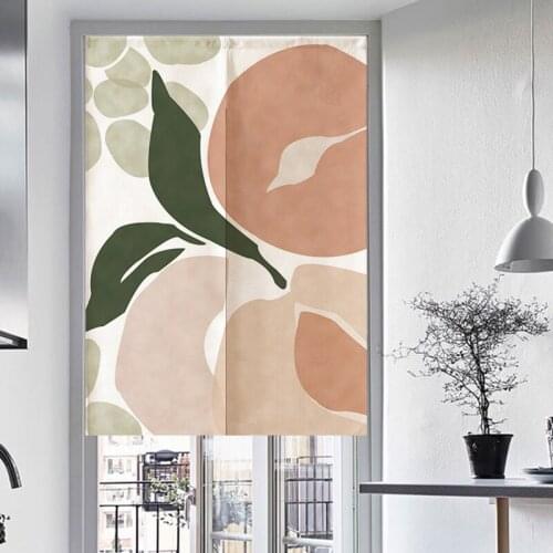 Simple Door Curtain Partition Curtain Fresh Color Kitchen Bathroom Toilet Shade Decorative Curtain Feng Shui Curtain Noren