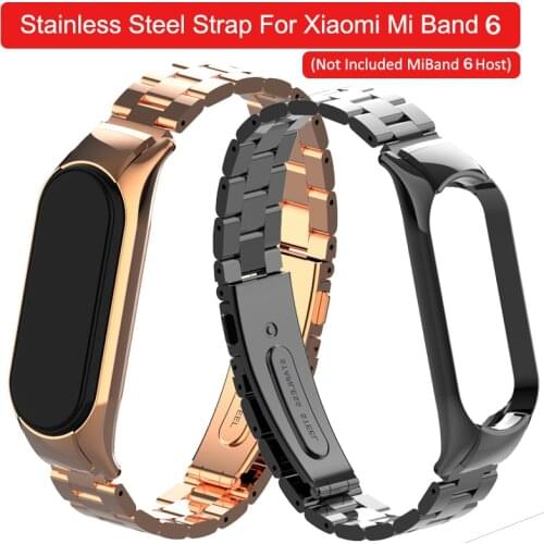 Stainless Steel Wrist Strap For xiaomi mi band 5 Wristband Metal Strap For Mi Band 5 Bracelet Replaceable Belt For miband 5