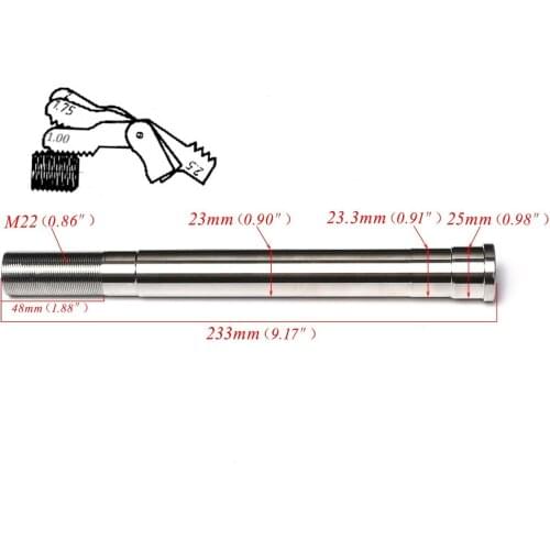 233mm Triple Tree Steering Stem Column Shaft Spindle Pitpro SSR SDG Taotao CRF