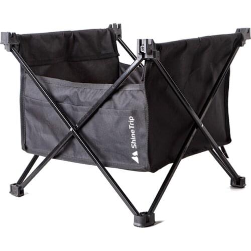 SHINETRIP Folding Table Storage Basket Outdoor Picnic Barbecue Table Hanging Pocket Outdoor Convenient Gadgets (No table)