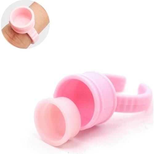 Replaceable 100pcs plastic tattoo ink ring and eyebrow cover permanent makeup tattoo holder ink tattoo accessory supply