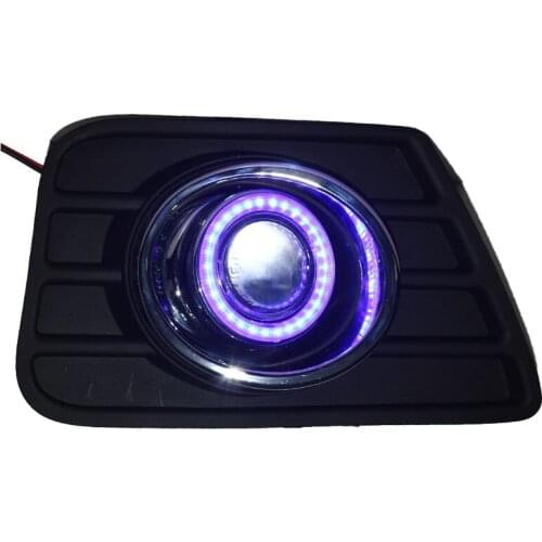 Eosuns Cob Angel Eye Led Daytime Running Light Drl + Halogen Fog Lamp + Projector Lens for Great Wall Haval Hover H5 2010-11