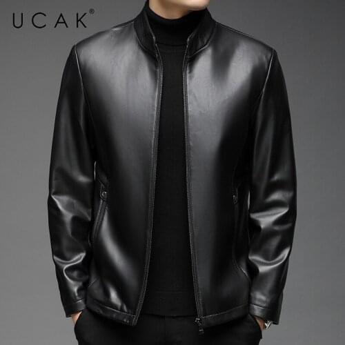 Мужские кожаные куртки UCAK China At AliExpress