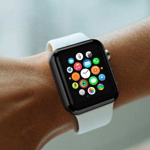 Shockproof Black Watch frame for iWatch S1/2/3/4 38/42/40/44mm Watch Accessories Protect shell PC Case Cover For Apple Watch