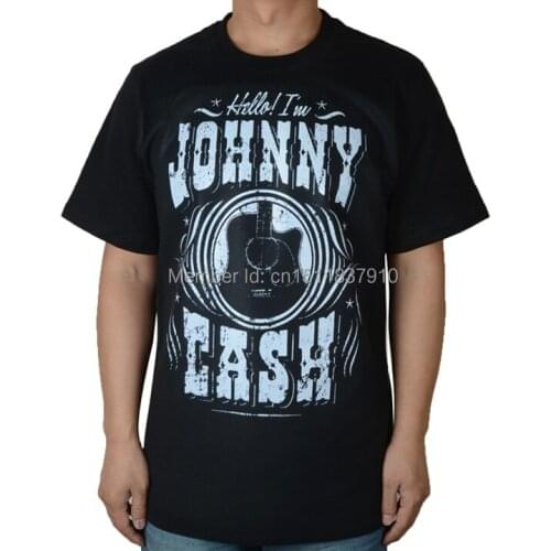 Amekaji Vintage shirt Johnny Cash Rock Brand T shirt new hot fitness Hardrock Punk Metal Country rock 100%Cotton Customize