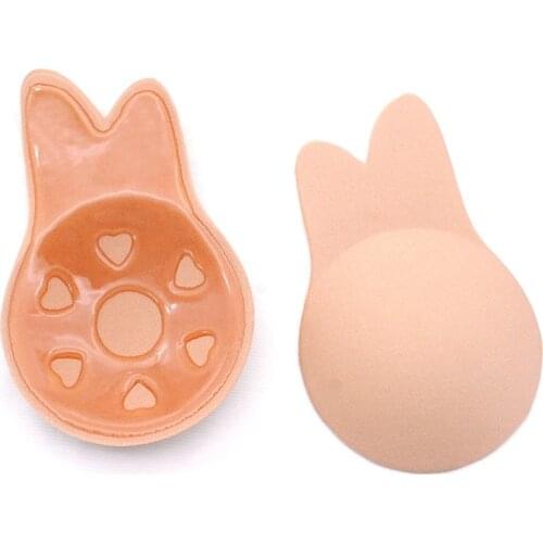 1-2 Pair Push Up Bra Pad Silicone Nipple Cover Invisible Silicone Women Lift Up Bra Pads Breast Cover for Wedding Dress Reusable