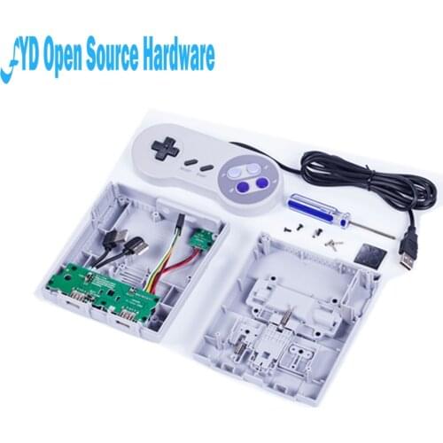 1set Retroflag NESPi Console UCase w/ USB Controller Gamepad+Heatsinks+Fan Kit for Raspberry Pi 3 Model B+(plus), 3B