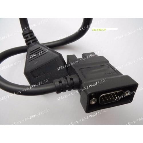 100% ORIGINAL for LAUNCH X431 IV for Mitsubishi Hyundai -12+16 OBD II Cable OBDII Adaptor 12 16 OBD2 Cables OBD 2