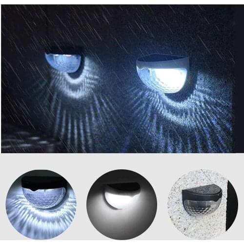 2pcs/lot LED Solar Light Outdoor Lamp Wall Light Waterproof Solar Powered Sunlight Spotlight for Garden Decoration