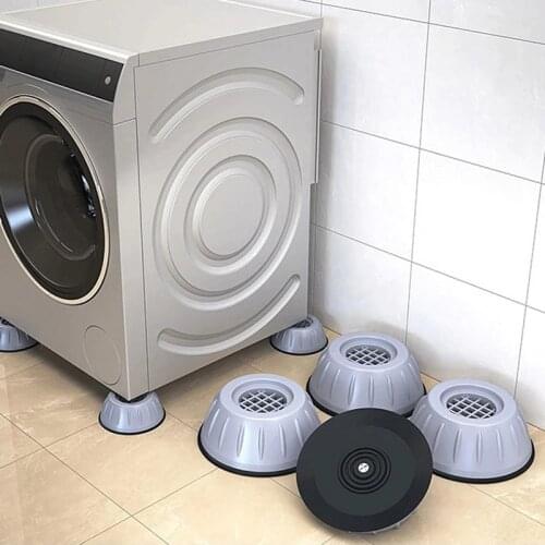 4pcs Noise-reducing Anti-Vibration Washing Machine Feet Pads Furniture Anti-slip Anti-movement Dryer Refrigerator Base Fixed Mat