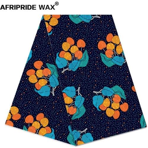African ankara fabric high quality wholesale african flower 100% cotton real wax brocade fabric for clothing A18F0664