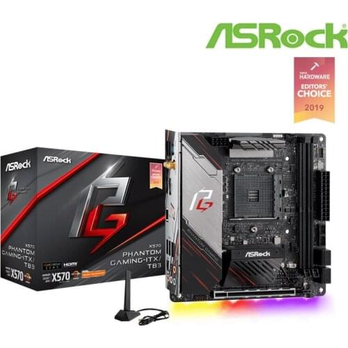 ASROCK X570 Phantom Gaming-ITX/TB3 Mini-ITX AMD X570 DDR4 4533+(OC) MHz,M2,USB3.2,128G,best can support R9 CPU Socket AM4