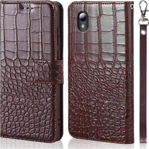 DOREXLON Crocodile texture Leather Case for ZTE Blade L8 flip leather Phone Cases for ZTE Blade A3 2019 cover Coque