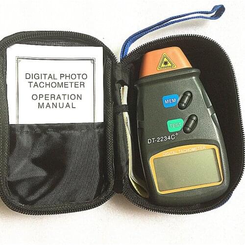 DT-2234C+ digital engine tachometer speed digital speedometer Digital Laser Photo Tachometer Non Contact Tach