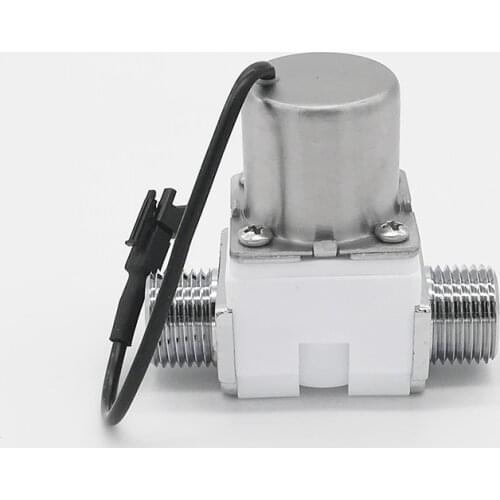 Electric Bi-stable 4.5V dc water valve G1/2 inch intelligent pulse sensor faucet solenoid valve for fluid flow