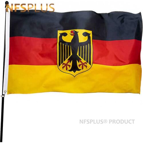 German Eagle Flag 90x150cm Polyester Pongee Printed Decorative Germany Flags and Banners For Decoration Celebration Parade