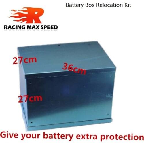 Racing auto Complete Aluminum Battery Box Relocation Kit Universal Billet Race Off Road Kit fit for all cars BBRK-01