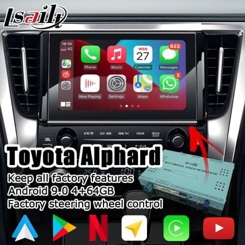 Android / Carplay interface box for Toyota Alphard / Vellfire 2019-present video interface with GVIF Corolla Camry RAV4 C-HR