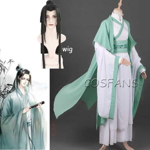 Chinese Anime Cosplay Costume Shen Yuan Shen Qingqiu Men Hanfu Cosplay Costume Full Set Halloween Costumes Adult Fancy Dress wig