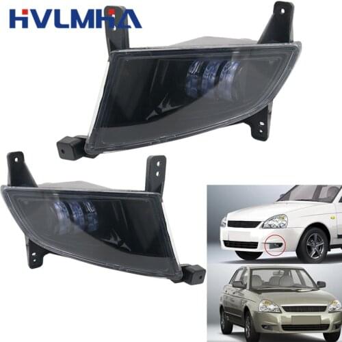 2pc Fog Lamp Assembly Super Bright 30w 6000k 12v Led Fog Light for LADA priora 2170 and Some Russia car