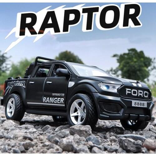 1:32 Ford Raptor New F350 Pickup Alloy Car Model Carry Tires Off-Road Vehicle Toy Diecasts Vehicles For Kids Toy Gifts