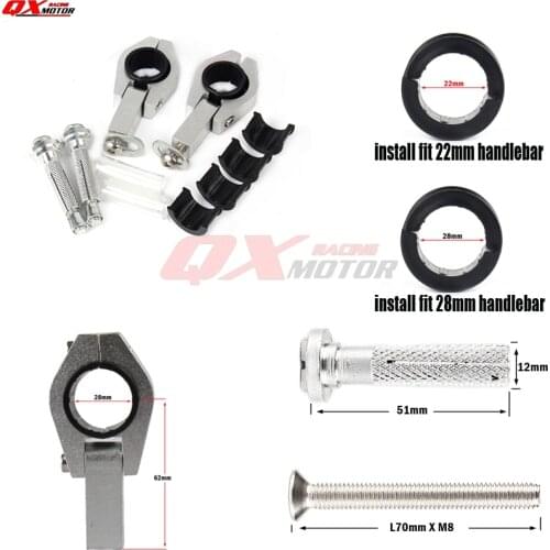 Motorcycle Dirt Bike ATV 1-1/8 28mm Fat Bar 28mm Handlebar Use handguards Clamp Kit handguards Mount Parts Free shipping