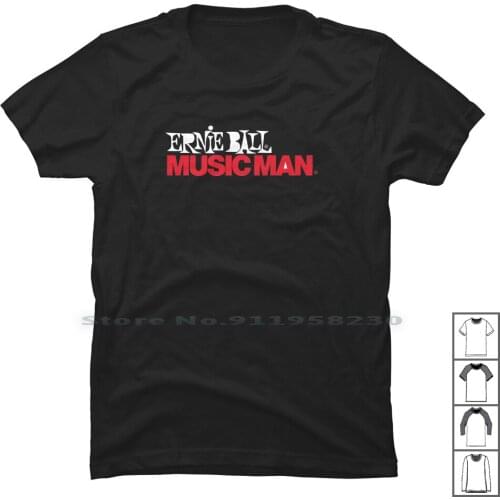 Ernie Ball Musicman New T Shirt 100% Cotton Cartoon Gamers Music Movie Gamer Game Ball New Us Ny Me Ba