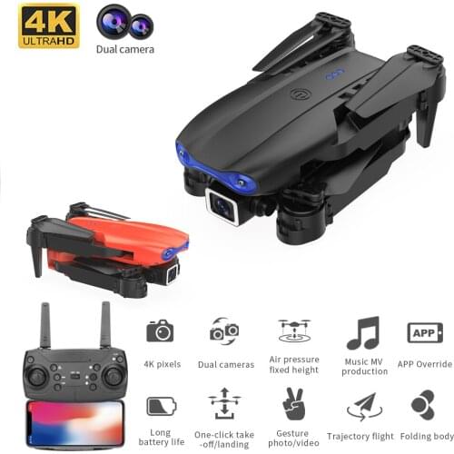NEW K3 Mini Drone 4k HD Wide-Angle Dual Camera WIFI Fpv Air Pressure Altitude Hold Foldable Quadcopter RC Dron Gifts