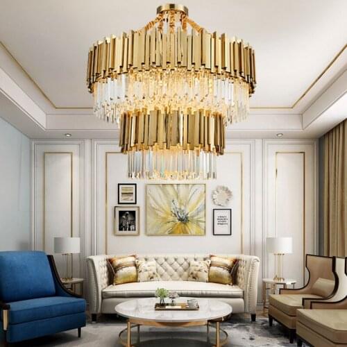 Modern Chandelier Lighting Crystal K9 Luxury Contemporary Chandeliers Pendant Hanging Light for living room Dinning Room lights
