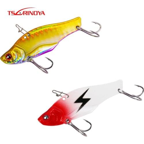 TSURINOYA Fishing Lure GOBLIN TEPAN Metal VIB Hard Lure 7g 11g 14g 17g Sinking Water Ice Jigging Winter Fishing Vibration Bait