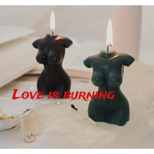 Sexy Human Body Candle Wax Female Torso Scented Soy Wax Home Decor Table Ornaments Crafts Vegan Goddess Wedding Room Photo Props