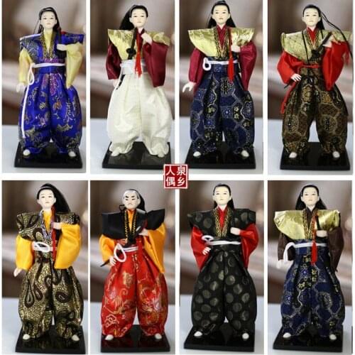 Japanese Dolls Japanese Samurai Resin Dolls Humanoid Doll Japanese Home Decoration Doll Holiday Gift On Base Ningdie Artwork