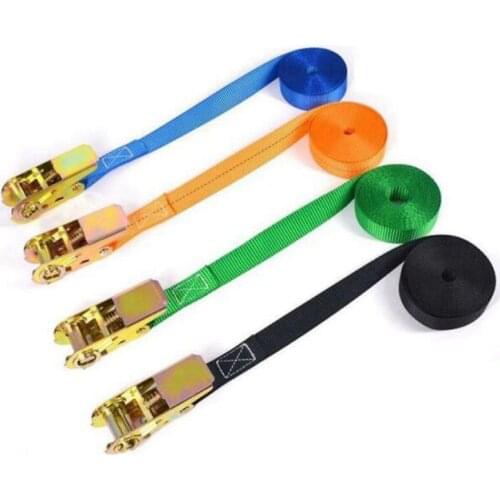 Loading belt 25mm x 3m cargo binding belt ratchet tensioner truck fixed tensioner, tension rope