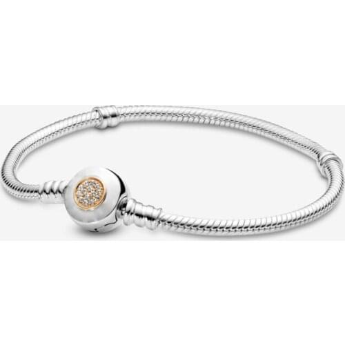 GChic Moments Two Tone Signature Europe Bracelet Fit Bracelet Women Bead Charm Bracelet Bangle Gift Jewelry Pulseras