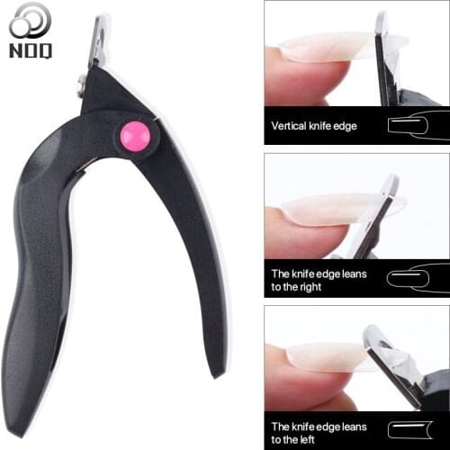 1pc U One Word Clippers Manicure Tool Professional Nail Art Clipper Cutter UV Gel False Nail Tips Edge Cutters Stainless Steel