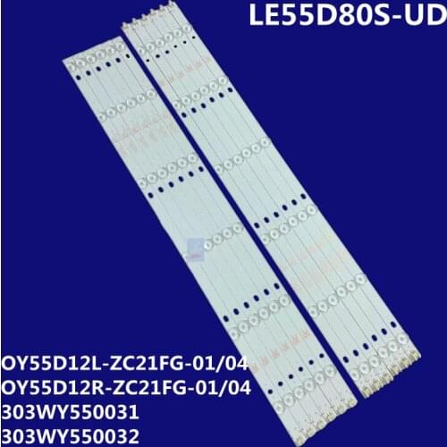 12pcs/lot LED backlight Strip for LE55D21S LE55F88S-UD OY55D12R-ZC21FG-01 OY55D12L-ZC21FG-01 303WY550031 303WY550032