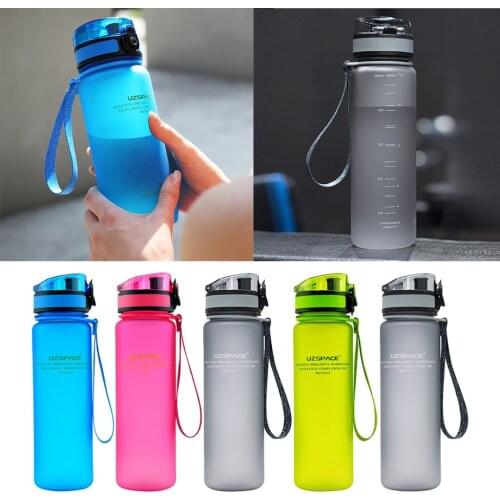 350/500ML Durable Sports Water Bottle Student Outdoor Travel Gym Fitness Sports Bottle Running Cycling Leakproof Water Bottle