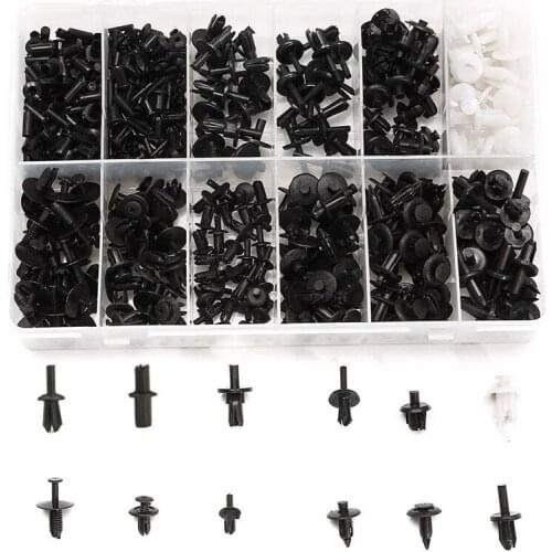 350pcs Auto Car Push Retainer Pin Rivet Trim Clip Panel Body Moulding Assortments Kit For Ford Nissan Chrysler Volvo etc